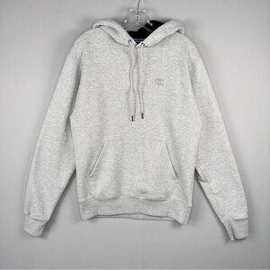Champion Powerblend Hoodie C Logo Men S‎ Oxford Gray Pullover Fleece Casual